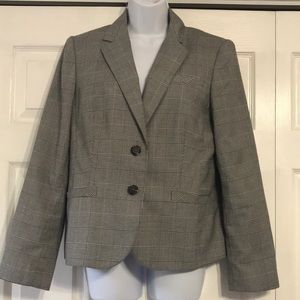 Jones New York Collection Micro Houndstooth Print Blazer Women’s Size 12